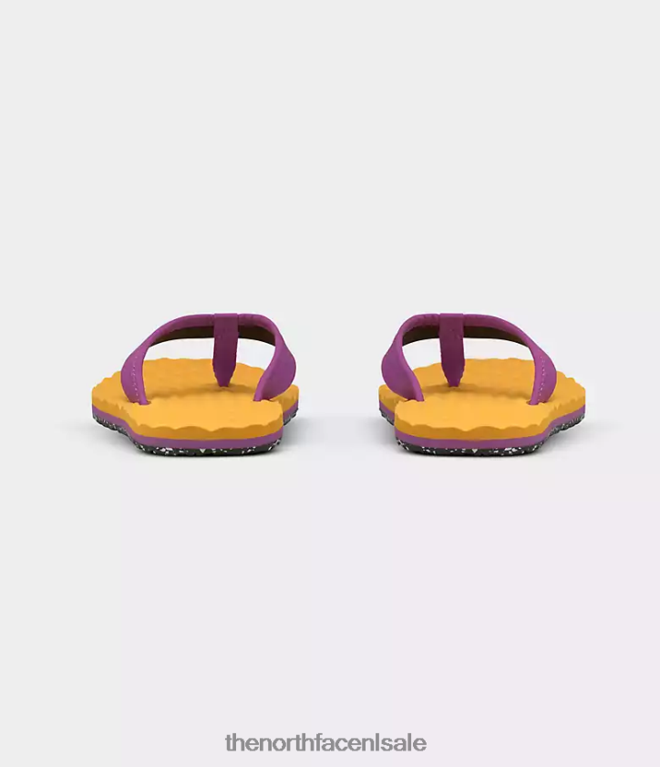 vrouwen basiskamp mini-slip-ons ii The North Face P464ZN64 schoenen basiskamp top goud/paarse cactusbloem