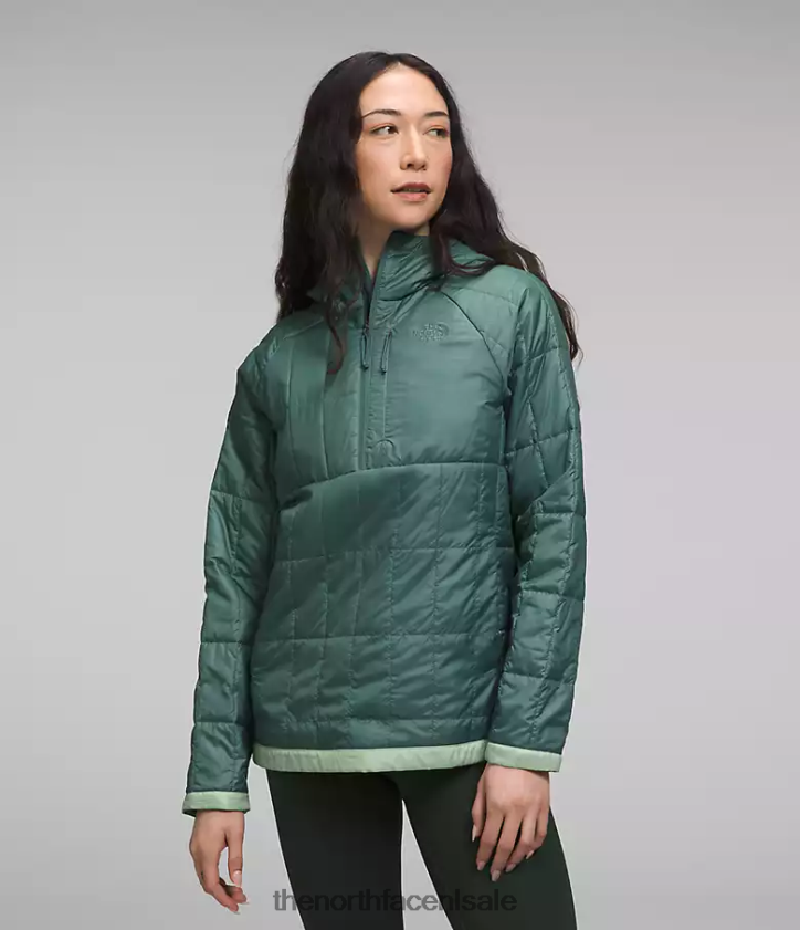 vrouwen circaloft-rits trui The North Face P464ZN505 kleding donkere salie/mistige salie
