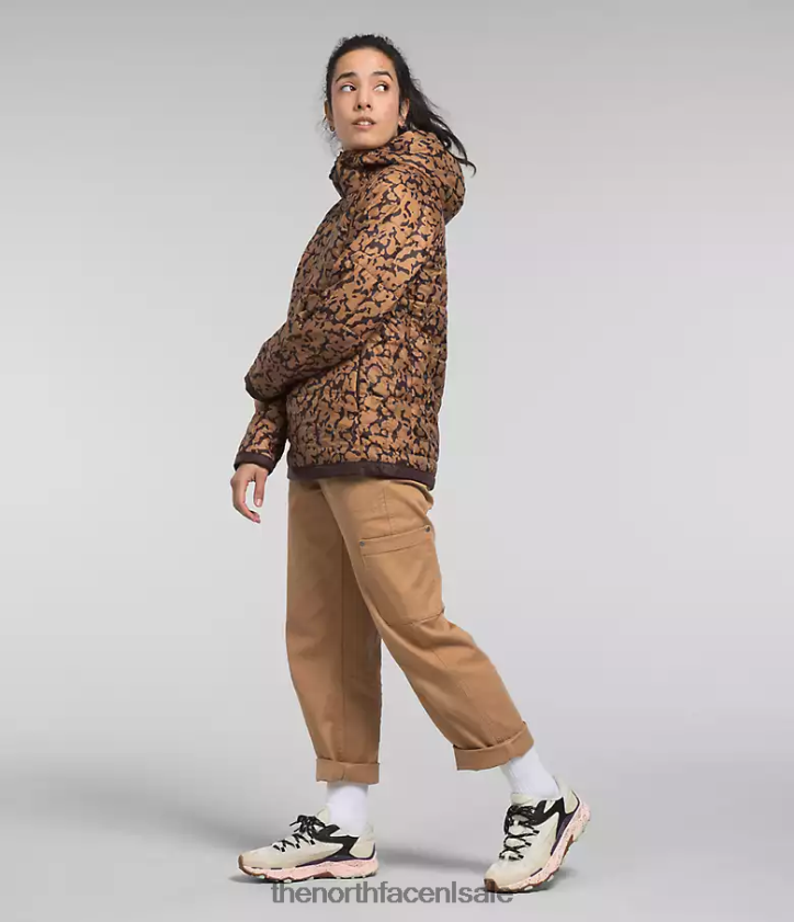 vrouwen circaloft-rits trui The North Face P464ZN506 kleding grafische kleurstofprint met amandelboter