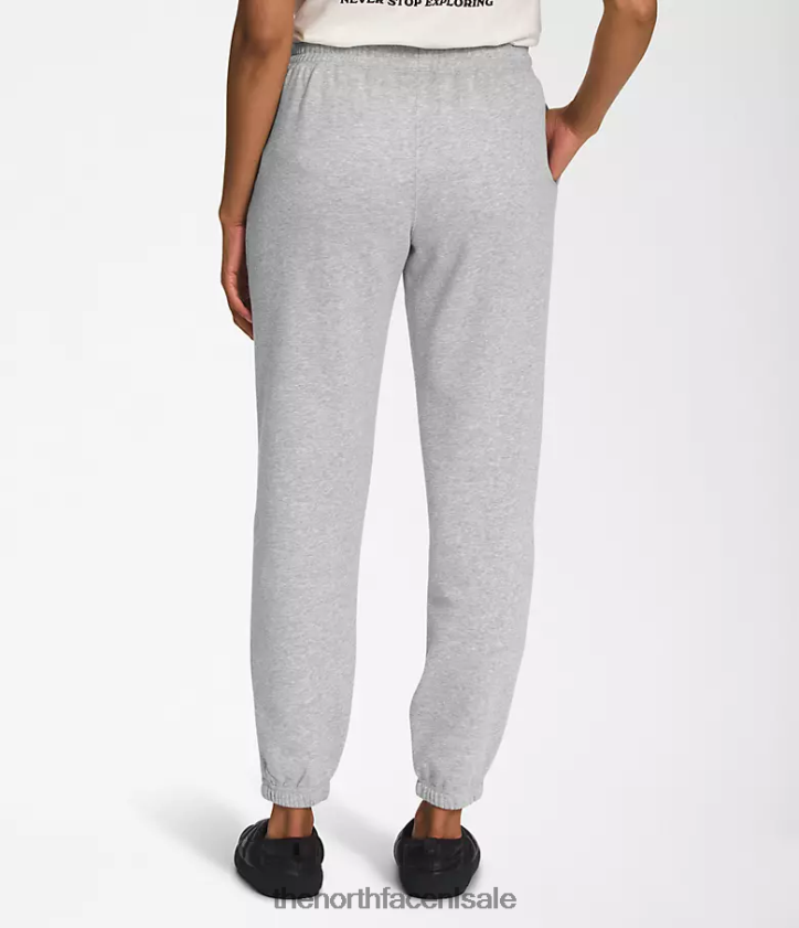 vrouwen fleece joggingbroek met halve koepel The North Face P464ZN973 kleding tnf lichtgrijs gemêleerd/tnf wit