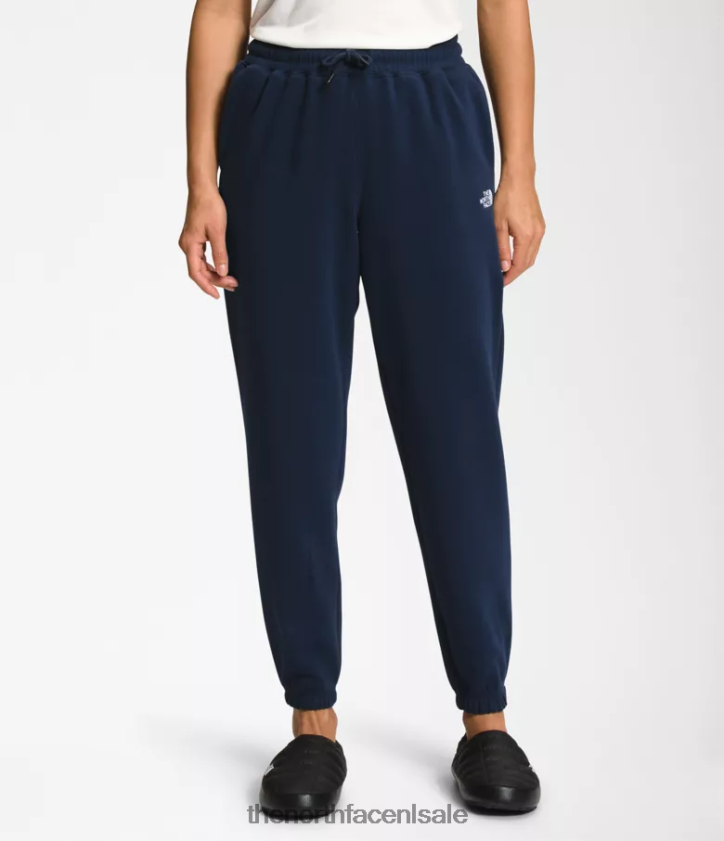 vrouwen fleece joggingbroek met halve koepel The North Face P464ZN975 kleding top marine/tnf wit
