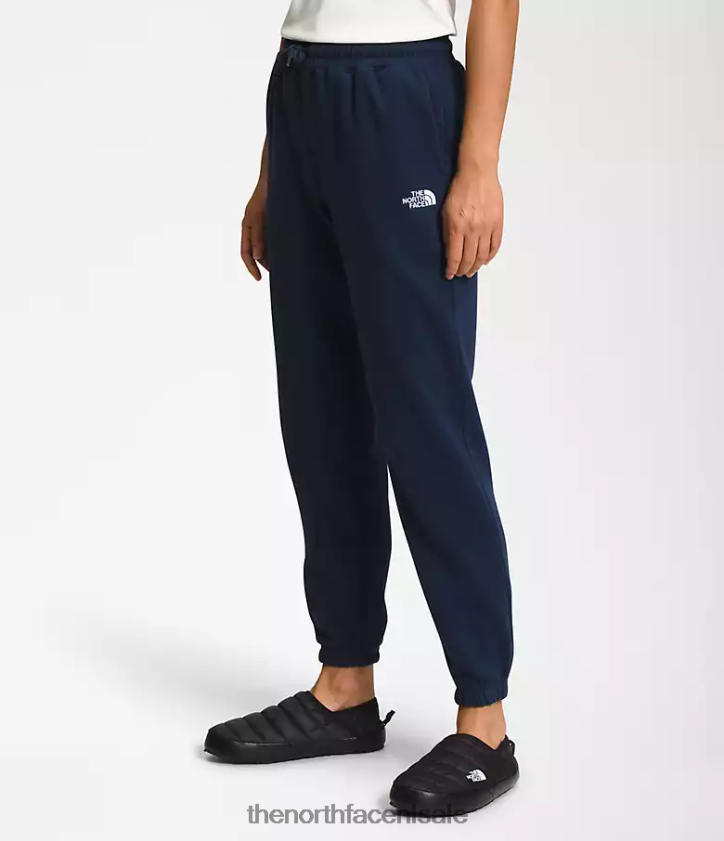 vrouwen fleece joggingbroek met halve koepel The North Face P464ZN975 kleding top marine/tnf wit