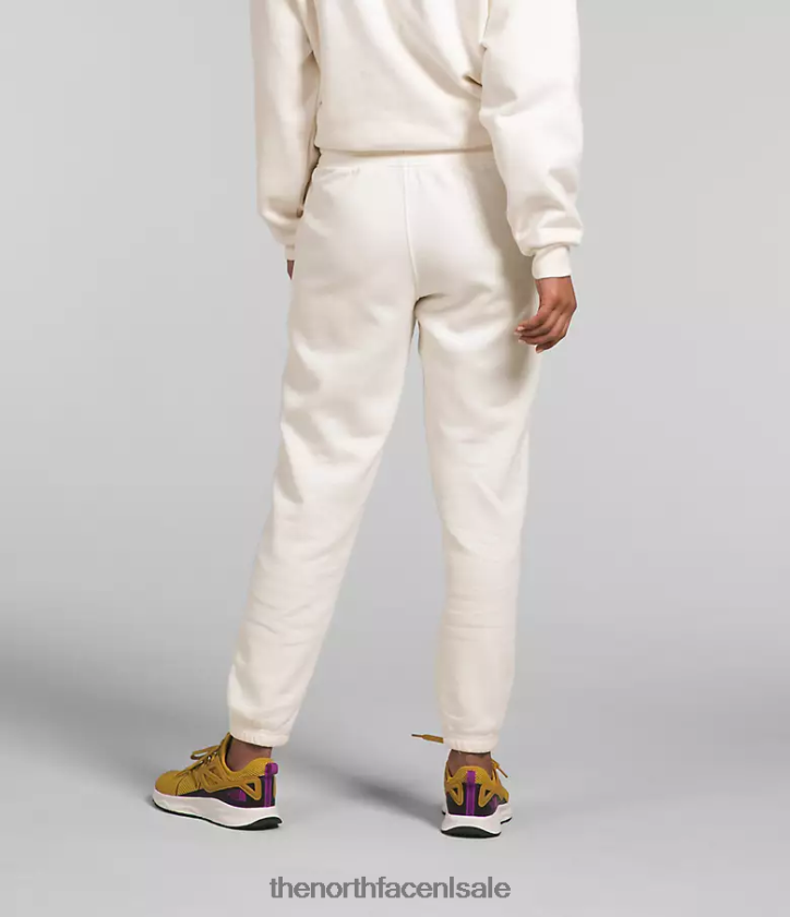 vrouwen fleece joggingbroek met halve koepel The North Face P464ZN980 kleding gardenia wit/tnf zwart