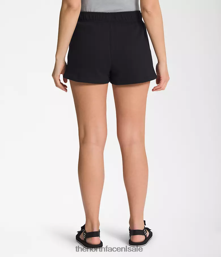 vrouwen fleeceshort met halve koepel The North Face P464ZN1290 kleding tnf zwart/tnf wit