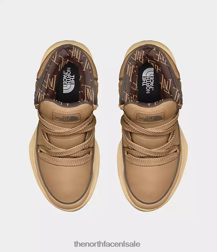 vrouwen halseigh thermoball kant waterdichte laarzen The North Face P464ZN855 schoenen amandelboter/valkbruin