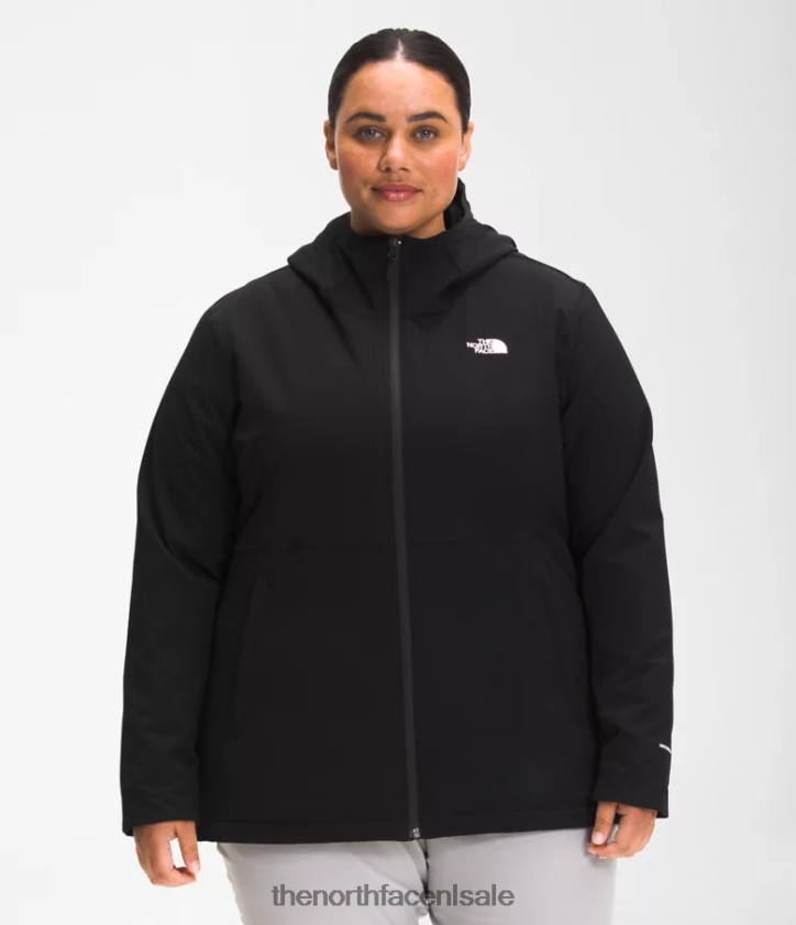 vrouwen plus Shelbe Raschel-hoodie The North Face P464ZN1176 kleding tn zwart