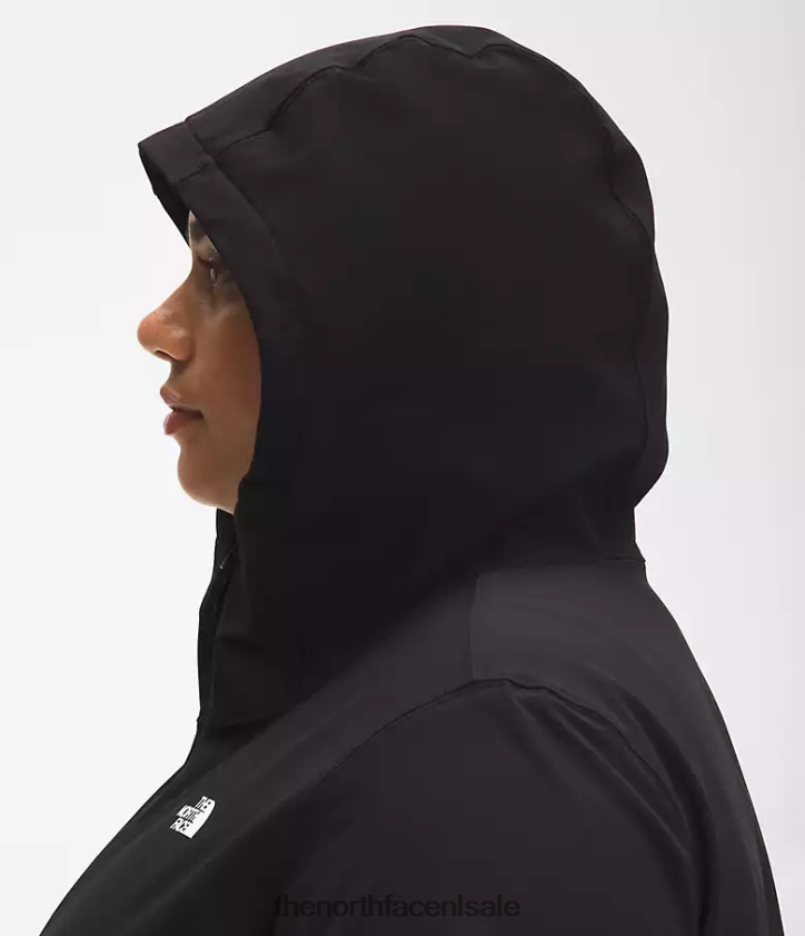 vrouwen plus Shelbe Raschel-hoodie The North Face P464ZN1176 kleding tn zwart