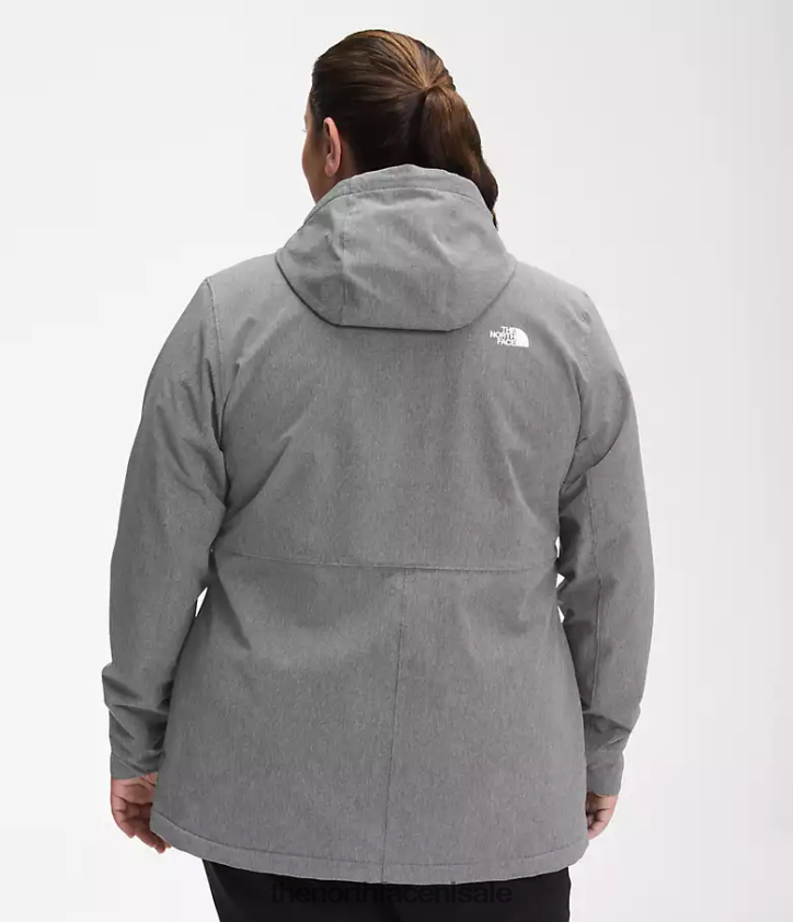 vrouwen plus Shelbe Raschel-hoodie The North Face P464ZN1177 kleding tnf middengrijs gemêleerd