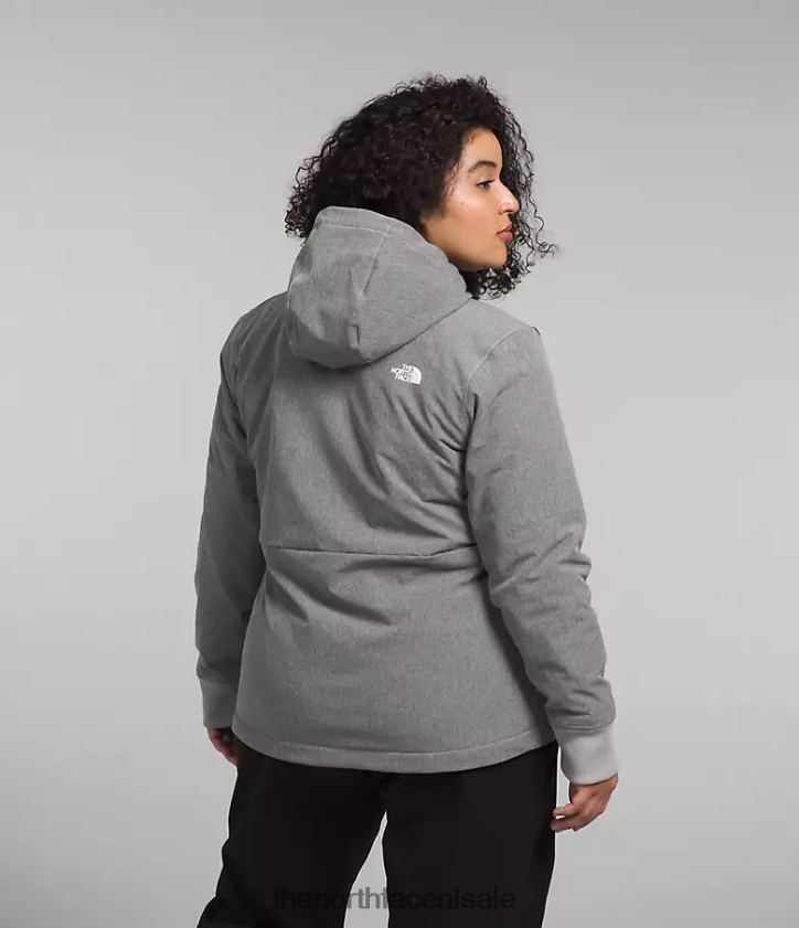 vrouwen plus Shelbe Raschel-hoodie The North Face P464ZN247 kleding tnf middengrijs gemêleerd