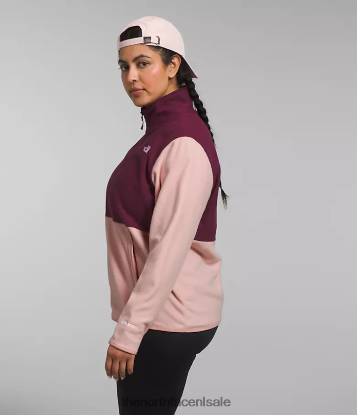 vrouwen plus alpine polartec 100 jas The North Face P464ZN1225 kleding roze mos/boysenbes