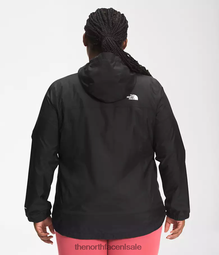 vrouwen plus antora jas The North Face P464ZN238 kleding tn zwart