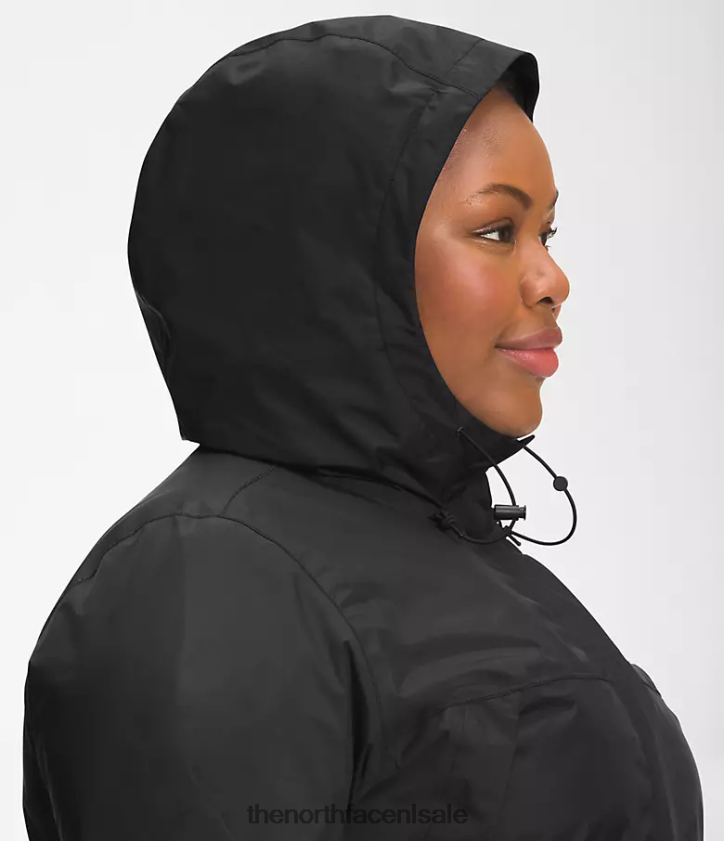 vrouwen plus antora jas The North Face P464ZN238 kleding tn zwart