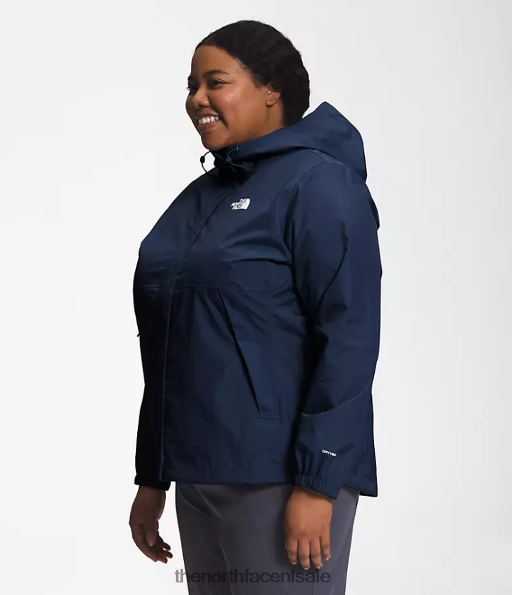 vrouwen plus antora jas The North Face P464ZN239 kleding top marine