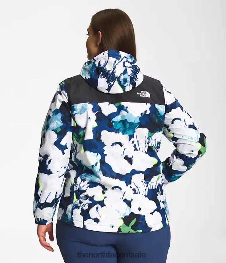 vrouwen plus antora jas The North Face P464ZN242 kleding tnf zwart/summt navy abstracte bloemenprint