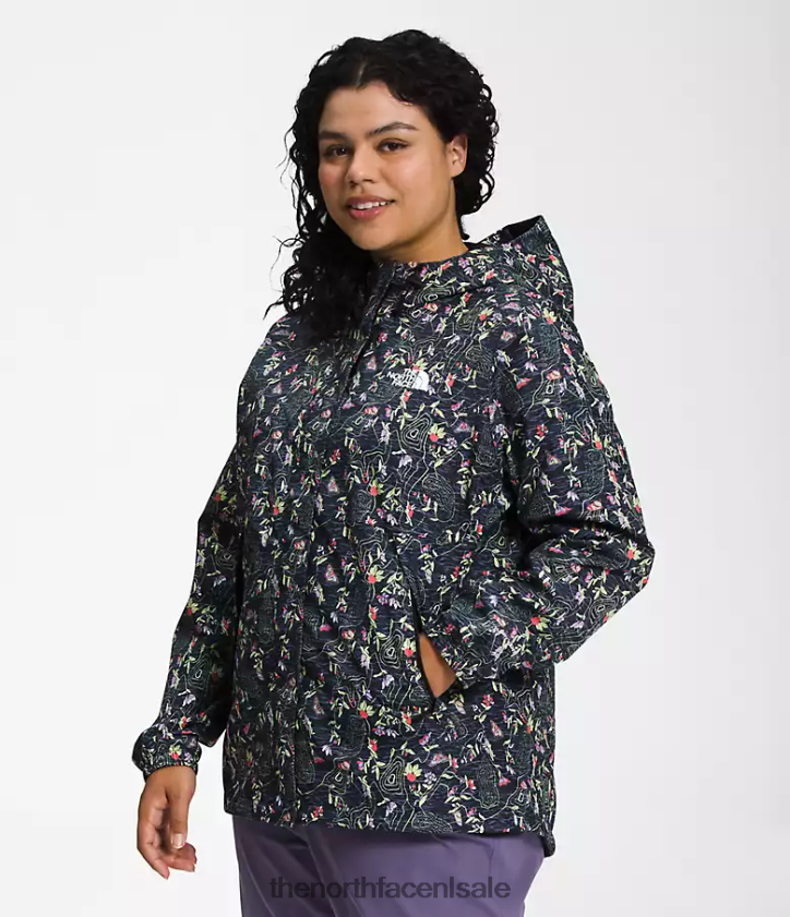 vrouwen plus antora jas The North Face P464ZN244 kleding tnf zwarte iwd-afdruk