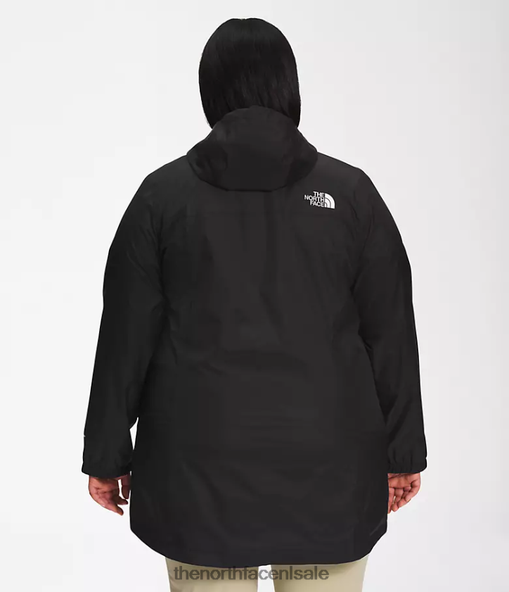 vrouwen plus antora parka The North Face P464ZN435 kleding tn zwart