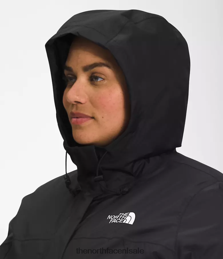 vrouwen plus antora parka The North Face P464ZN435 kleding tn zwart