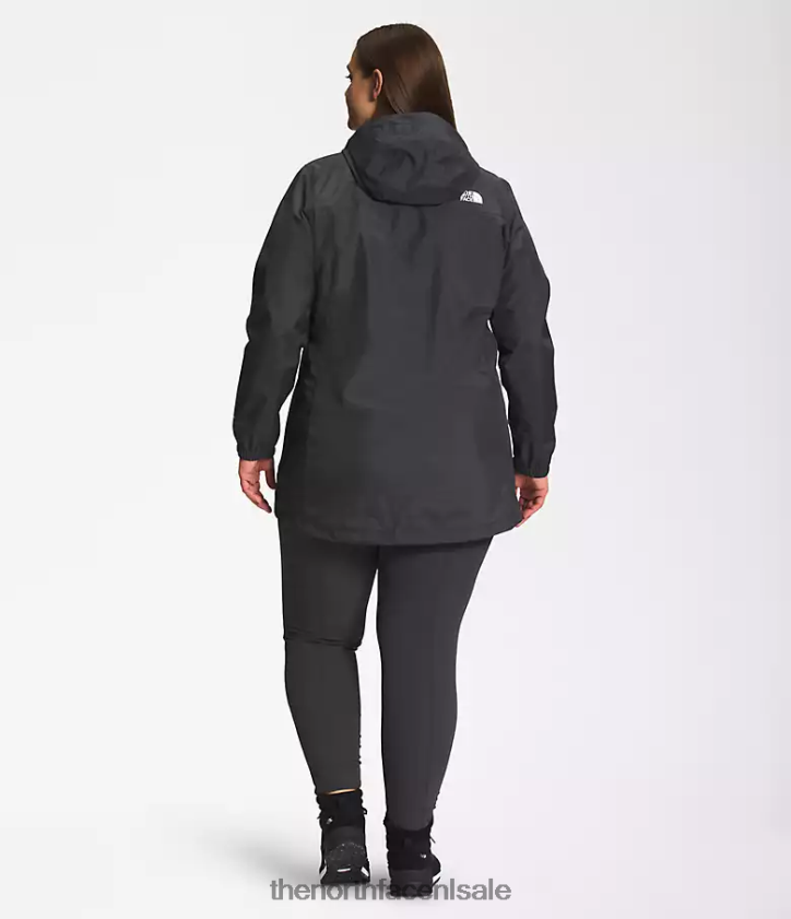 vrouwen plus antora parka The North Face P464ZN436 kleding asfalt grijs