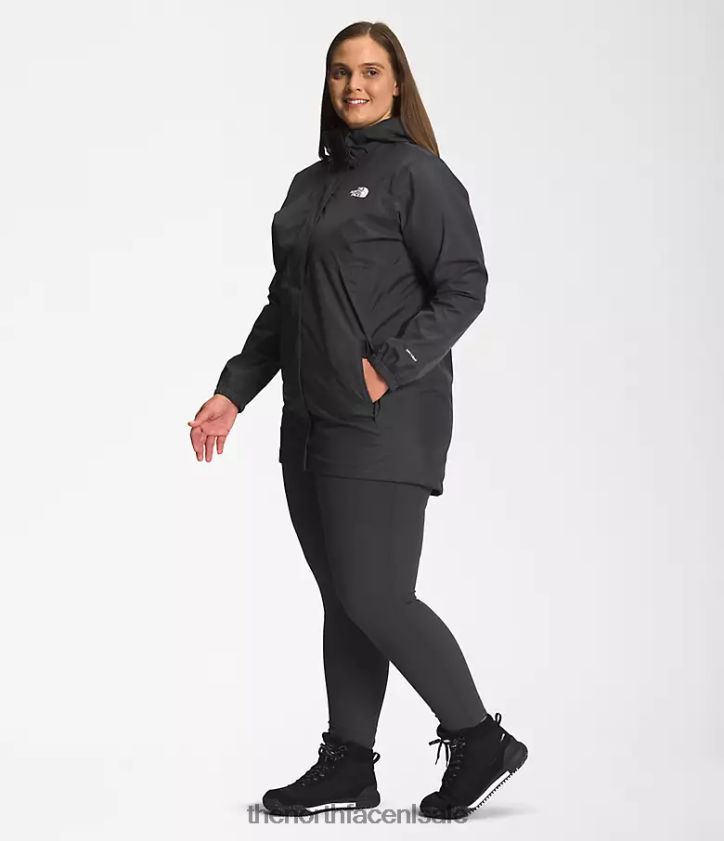 vrouwen plus antora parka The North Face P464ZN436 kleding asfalt grijs