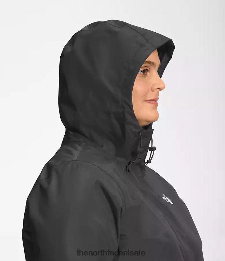 vrouwen plus antora parka The North Face P464ZN436 kleding asfalt grijs