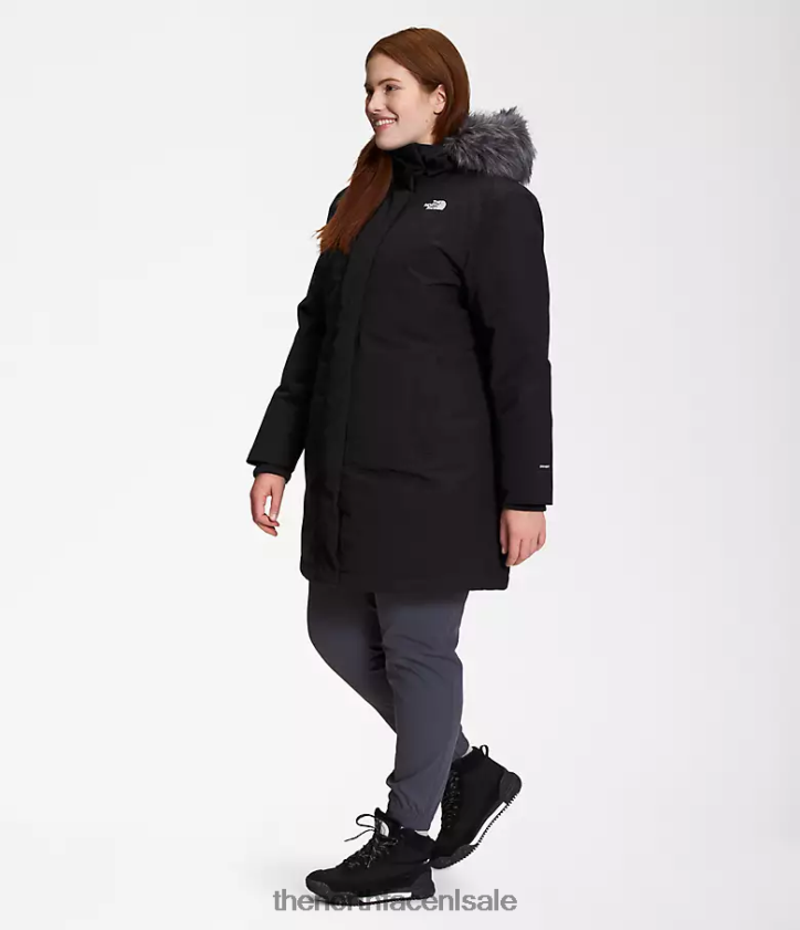 vrouwen plus arctische parka The North Face P464ZN1283 kleding tn zwart