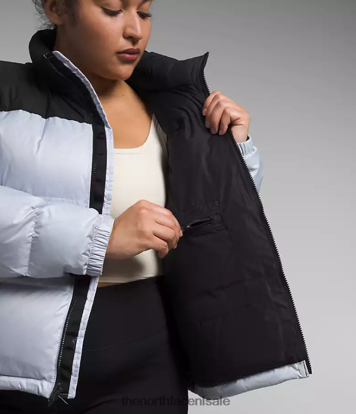 vrouwen plus retro nuptse jasje uit 1996 The North Face P464ZN797 kleding stoffige maagdenpalm/tnf zwart