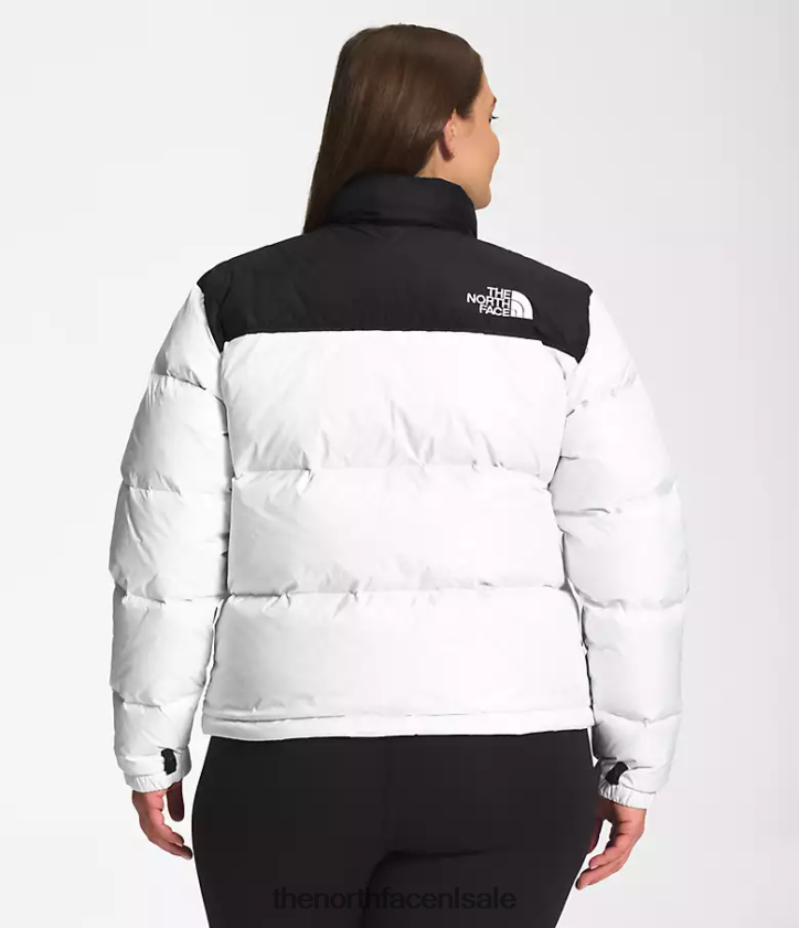vrouwen plus retro nuptse jasje uit 1996 The North Face P464ZN798 kleding tn wit