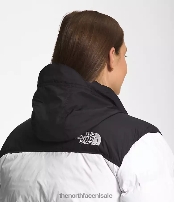 vrouwen plus retro nuptse jasje uit 1996 The North Face P464ZN798 kleding tn wit