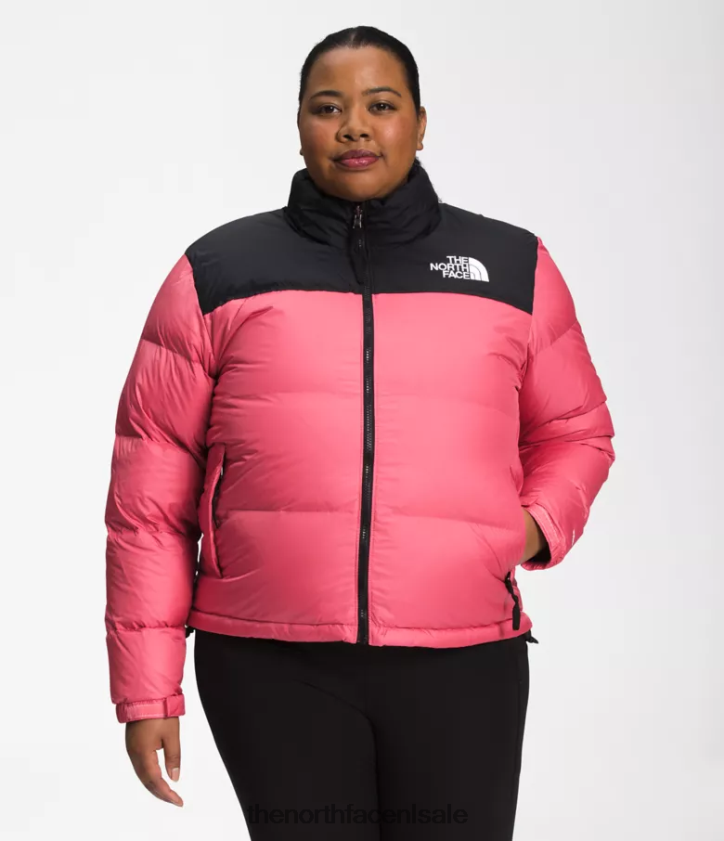 vrouwen plus retro nuptse jasje uit 1996 The North Face P464ZN799 kleding kosmo roze