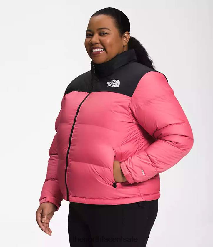vrouwen plus retro nuptse jasje uit 1996 The North Face P464ZN799 kleding kosmo roze