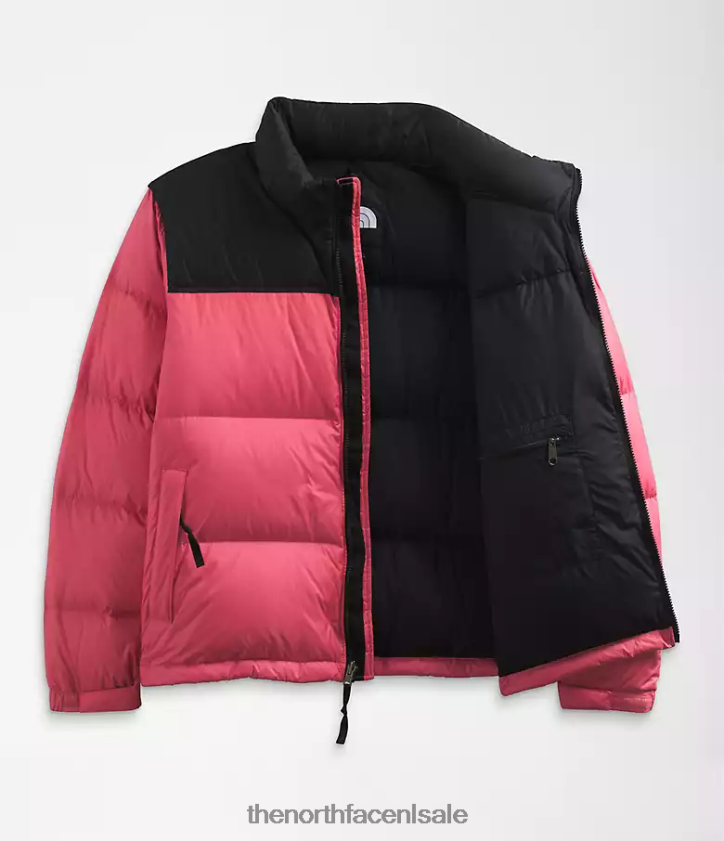 vrouwen plus retro nuptse jasje uit 1996 The North Face P464ZN799 kleding kosmo roze