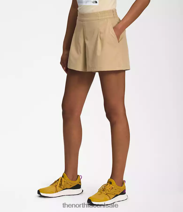 vrouwen standaard korte broek The North Face P464ZN682 kleding kaki steen