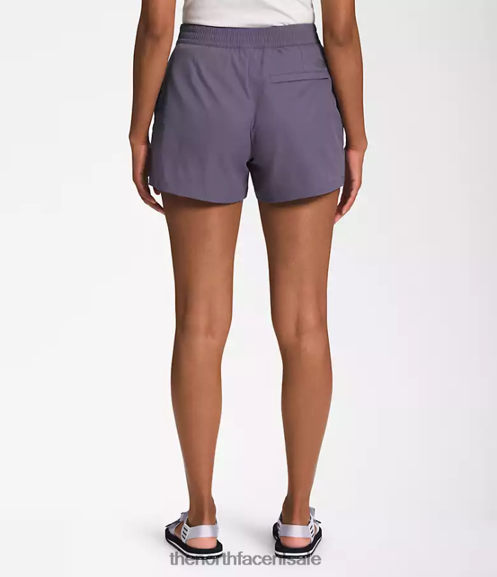 vrouwen standaard korte broek The North Face P464ZN683 kleding maan leisteen