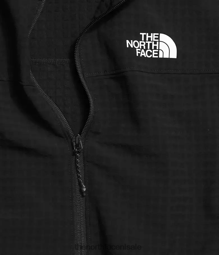 vrouwen tekware grid met volledige ritssluiting The North Face P464ZN568 kleding tn zwart