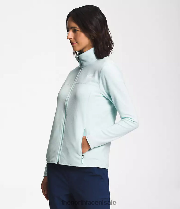 vrouwen tka gletsjerjack met volledige ritssluiting The North Face P464ZN619 kleding dakraam blauw