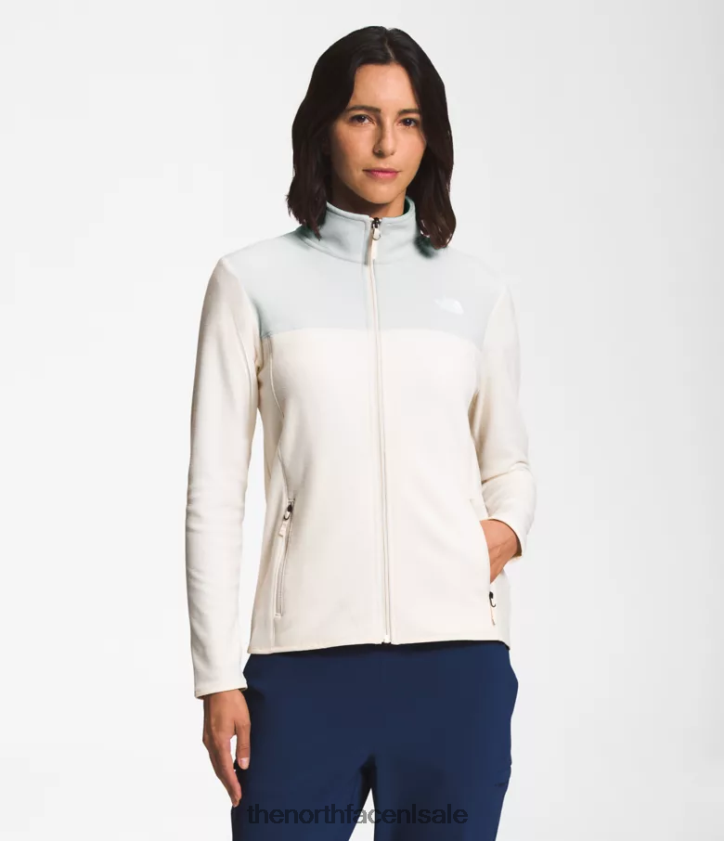 vrouwen tka gletsjerjack met volledige ritssluiting The North Face P464ZN620 kleding tingrijs/gardenia wit