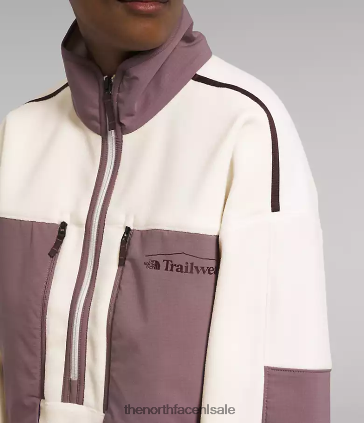 vrouwen trailwear fantasy ridge flash-zip The North Face P464ZN54 kleding gardenia wit/reegrijs