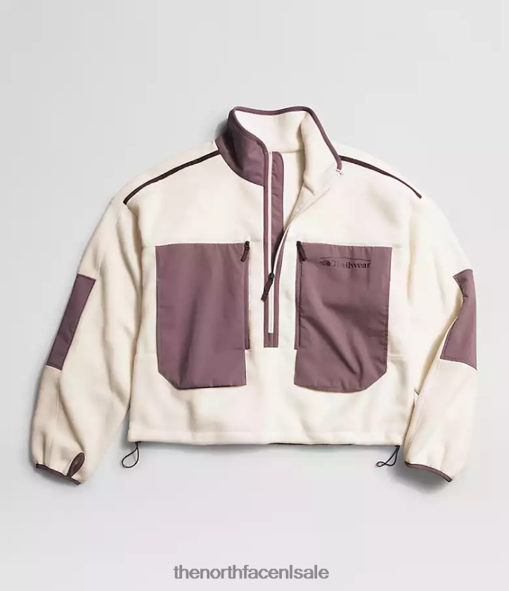 vrouwen trailwear fantasy ridge flash-zip The North Face P464ZN54 kleding gardenia wit/reegrijs