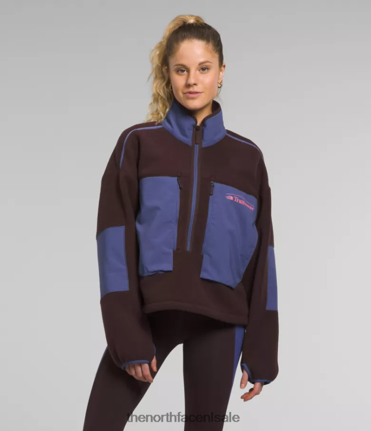vrouwen trailwear fantasy ridge flash-zip The North Face P464ZN55 kleding kolenbruin/grotblauw
