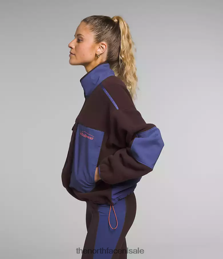 vrouwen trailwear fantasy ridge flash-zip The North Face P464ZN55 kleding kolenbruin/grotblauw