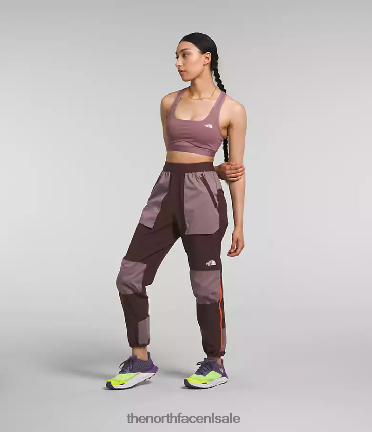 vrouwen trailwear okt flash-joggingbroek The North Face P464ZN853 kleding steenkoolbruin/fawn grijs