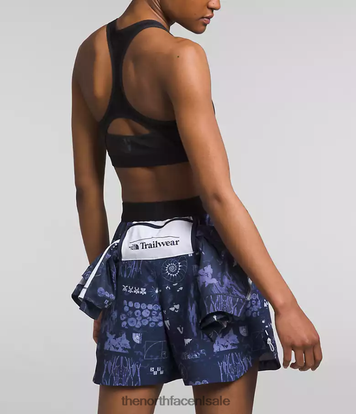 vrouwen trailwear okt trailshort The North Face P464ZN625 kleding top marine natuur remix print