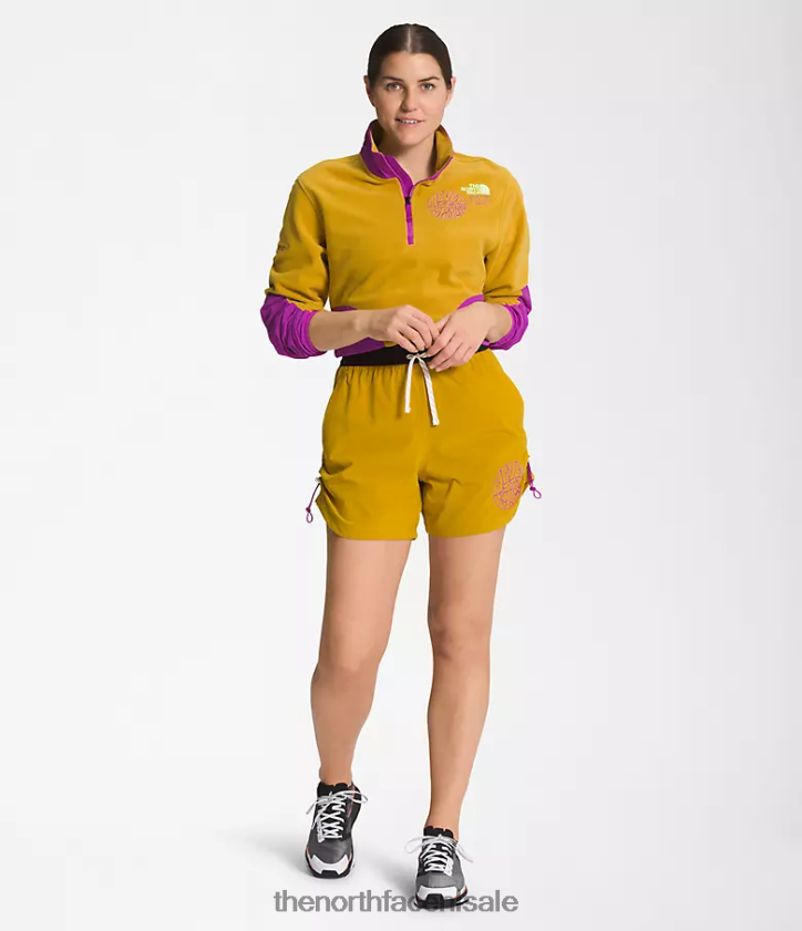 vrouwen trailwear okt trailshort The North Face P464ZN626 kleding pijlhout geel/gardenia wit