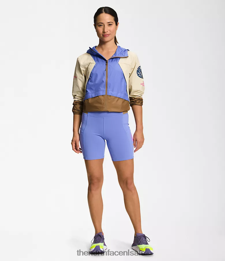 vrouwen trailwear windfluitjack The North Face P464ZN316 kleding grind/diepe maagdenpalm/nuttig bruin