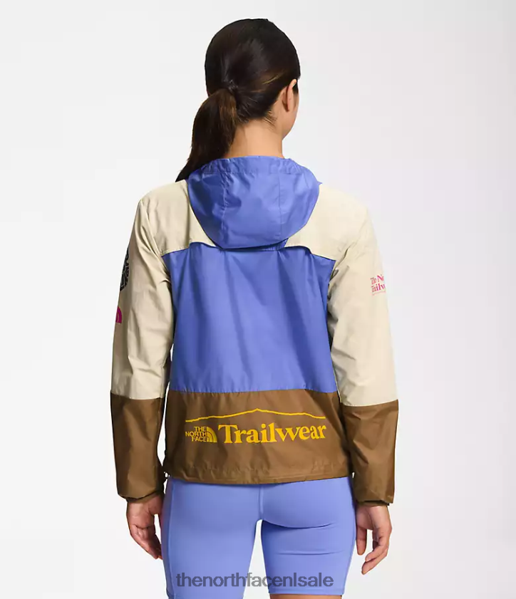 vrouwen trailwear windfluitjack The North Face P464ZN316 kleding grind/diepe maagdenpalm/nuttig bruin