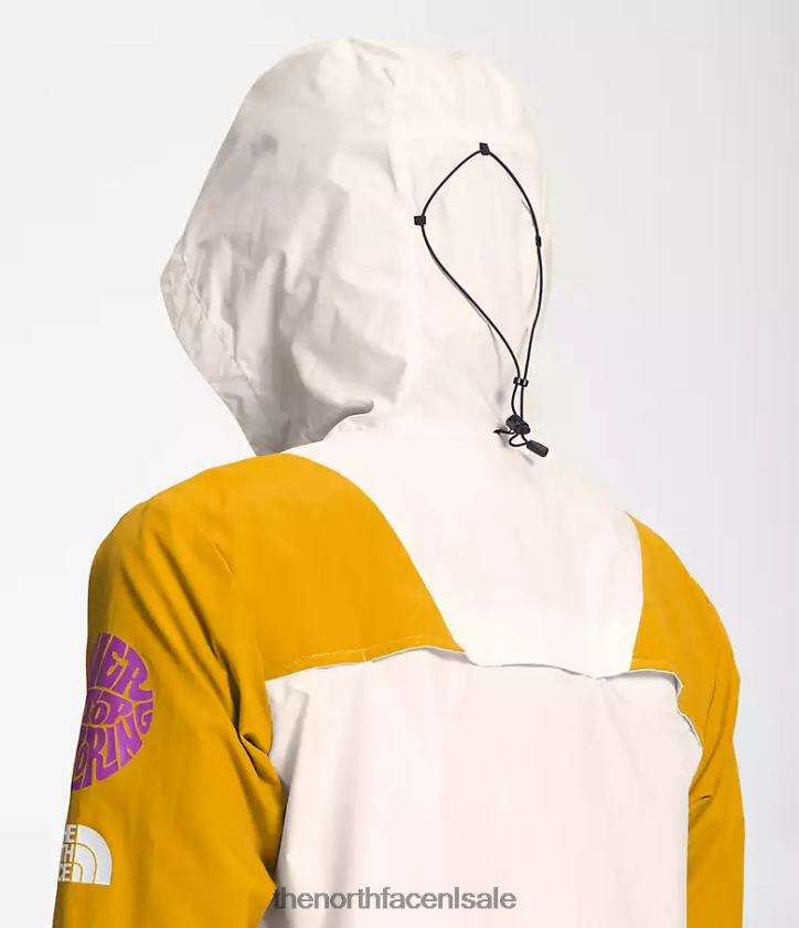 vrouwen trailwear windfluitjack The North Face P464ZN318 kleding arrowwood geel/gardenia wit/tnf zwart
