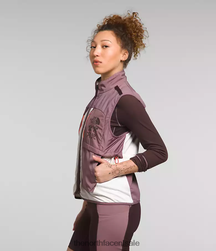 vrouwen trailwear winterwarm flitsvest The North Face P464ZN1141 kleding gardenia wit/reegrijs