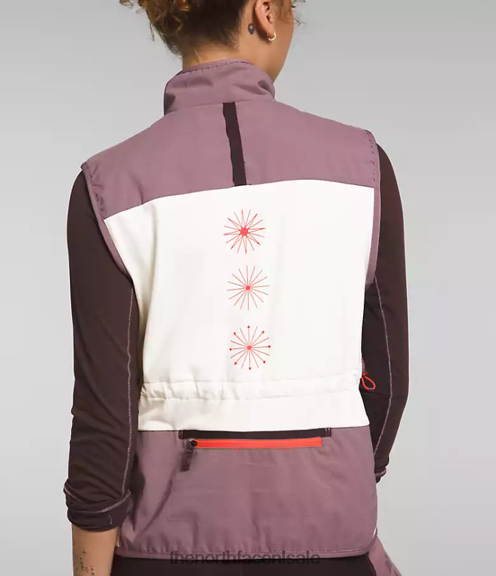 vrouwen trailwear winterwarm flitsvest The North Face P464ZN1141 kleding gardenia wit/reegrijs