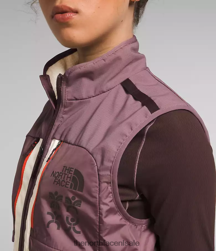 vrouwen trailwear winterwarm flitsvest The North Face P464ZN1141 kleding gardenia wit/reegrijs