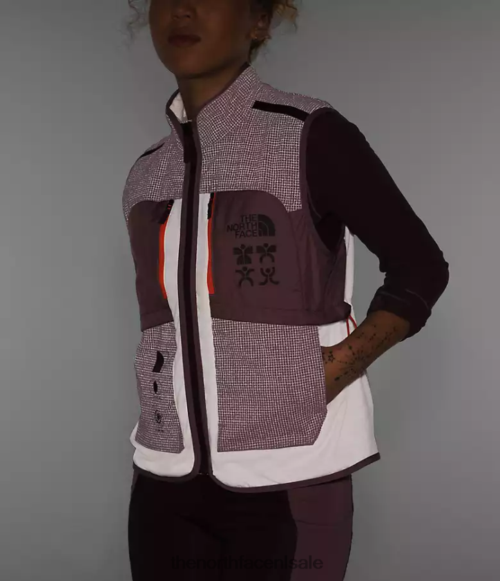 vrouwen trailwear winterwarm flitsvest The North Face P464ZN1141 kleding gardenia wit/reegrijs